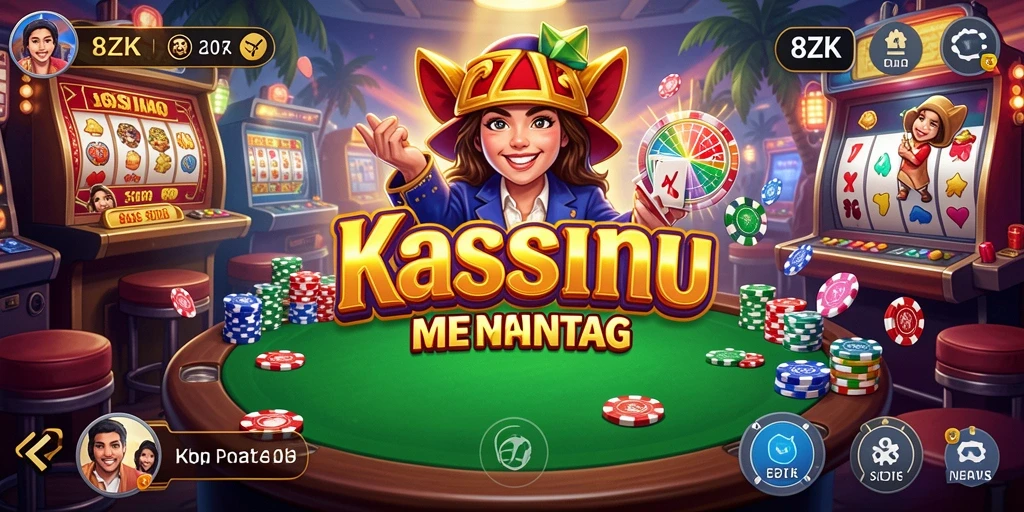 Tampilan menarik dari gameplay Kasino di 8ZK.