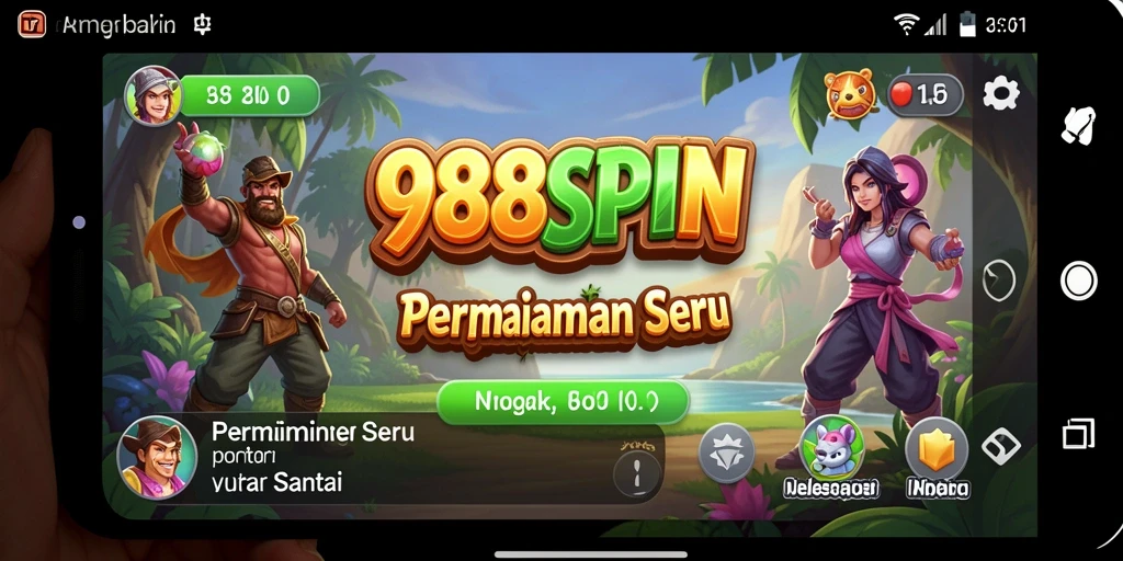 Screenshot yang menunjukkan keseruan gameplay 988SPIN.