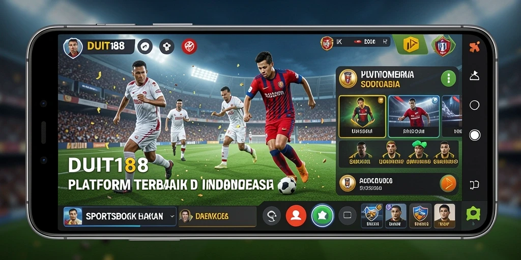 Tampilan antarmuka DUIT188 yang modern dan intuitif untuk taruhan Sportsbook.