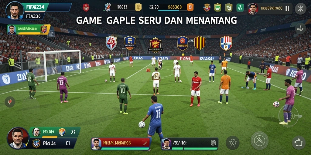 Tampilan gameplay seru dari game Gaple FIFA234.