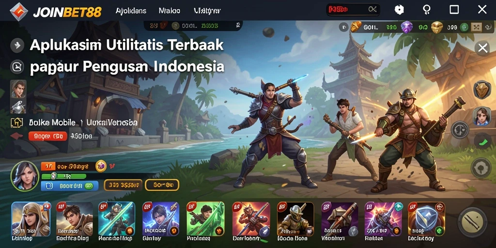Tampilan antarmuka aplikasi JOINBET88 yang memudahkan pengguna.