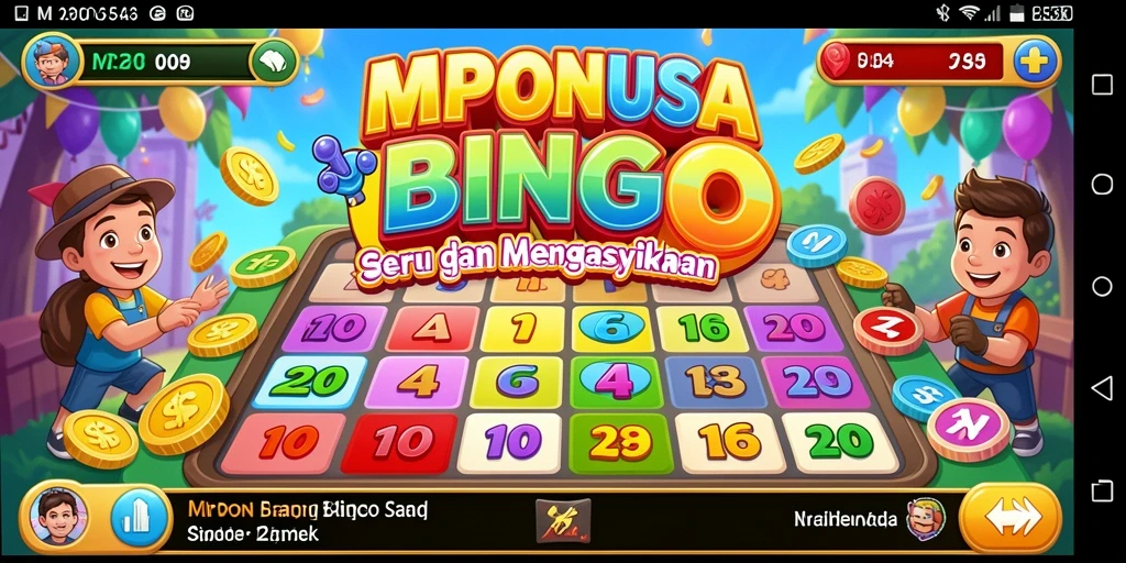 Tampilan gameplay Bingo yang seru dan interaktif di MPONUSA.