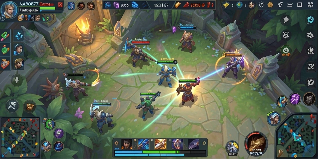 Tampilan gameplay seru dan kompetitif di NABOB77.