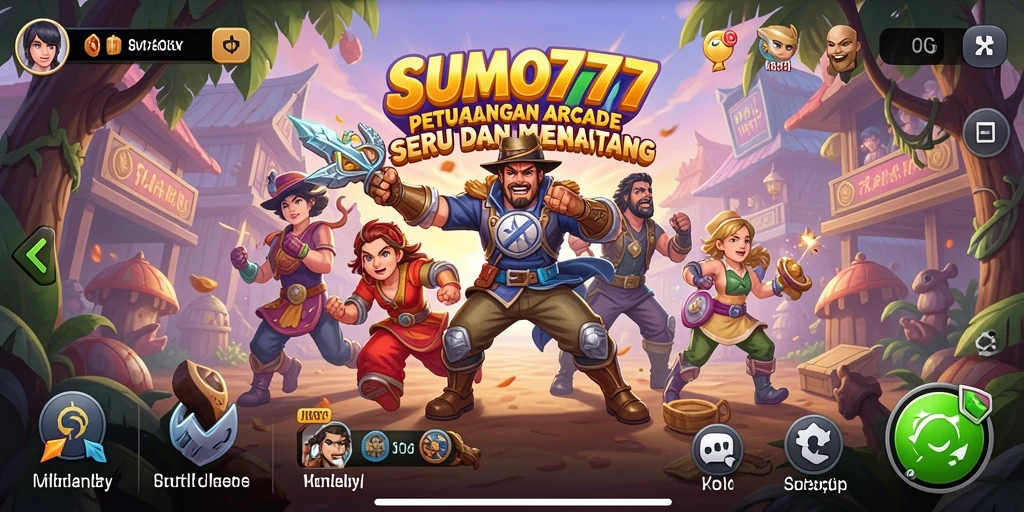 Tampilan menarik gameplay seru di SUMO777.