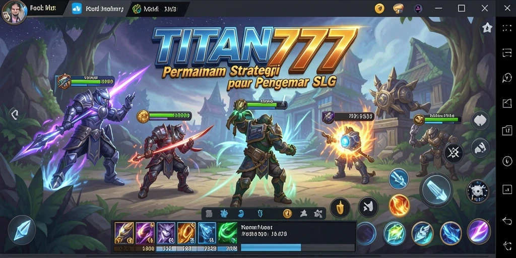 Tampilan gameplay seru dan penuh strategi di TITAN777.