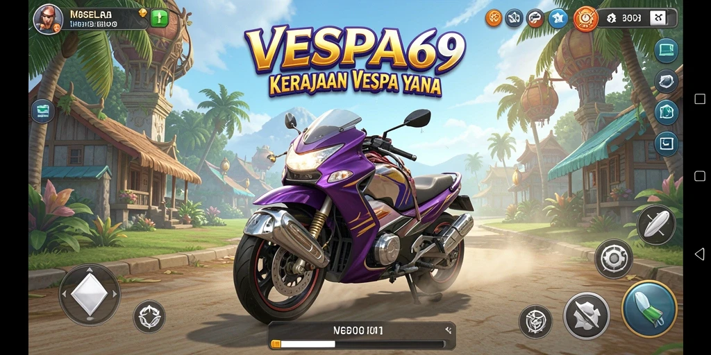 Tampilan gameplay VESPA69 yang menarik dan interaktif.