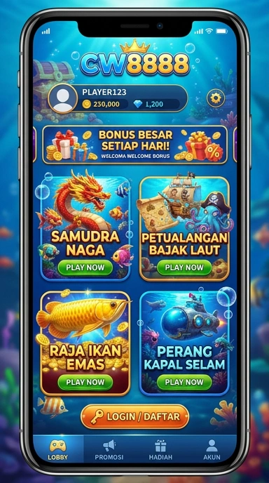 Tampilan aplikasi cw8888 yang memudahkan pengguna menemukan aplikasi yang diinginkan.